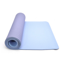 fitness pilates Barato doble capa pu antideslizante impreso ECO Friendly TPE Yoga Mat